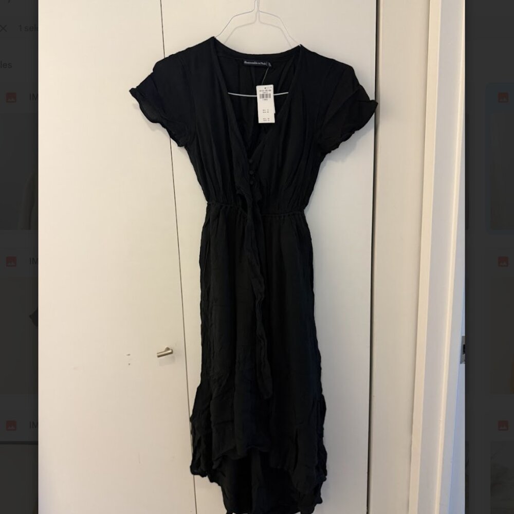 Abercrombie & Fitch High Low Tie Front Dress Size XS